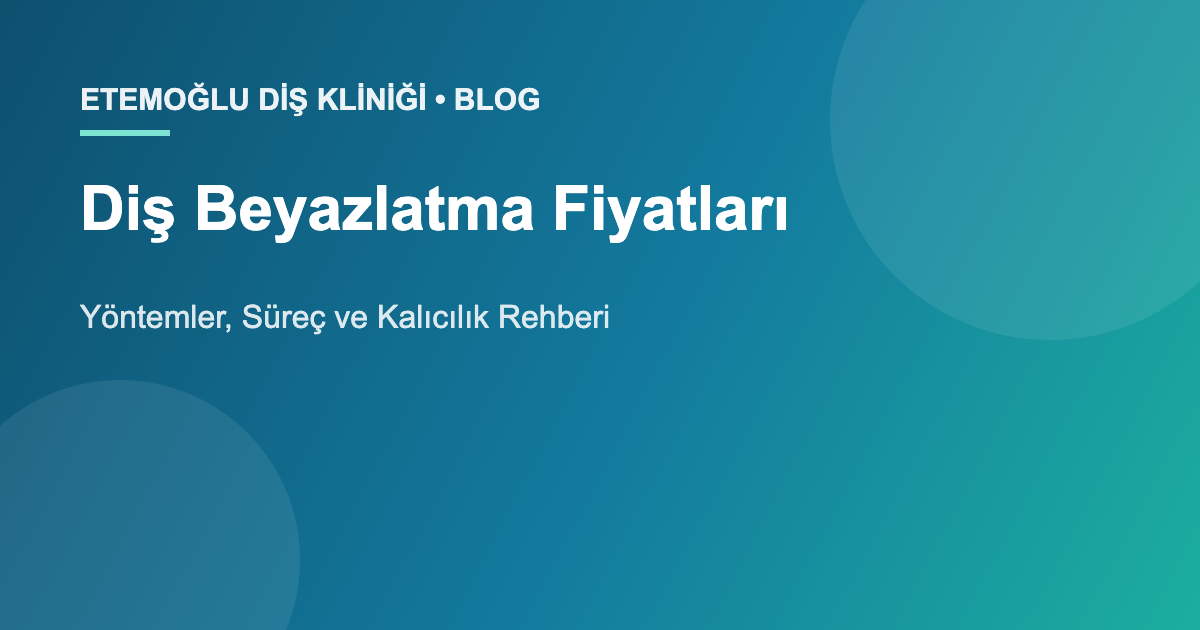 Klinikte ofis tipi diş beyazlatma uygulaması