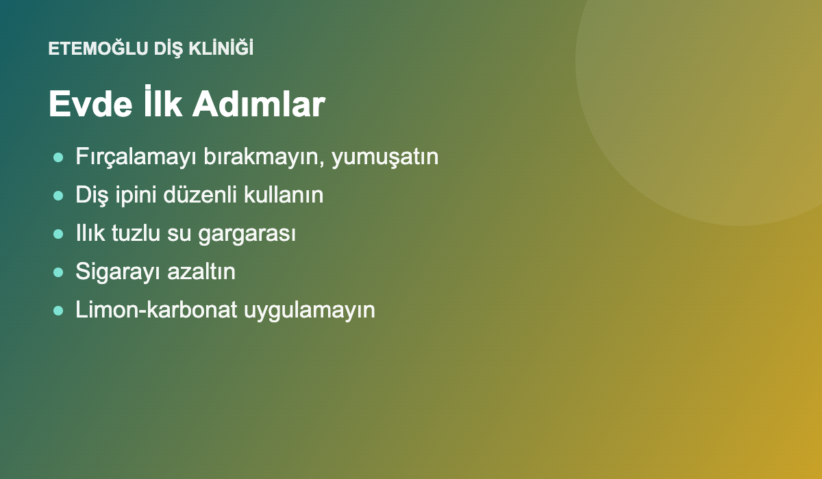 Diş eti kanamasına ne iyi gelir - evde ilk adımlar